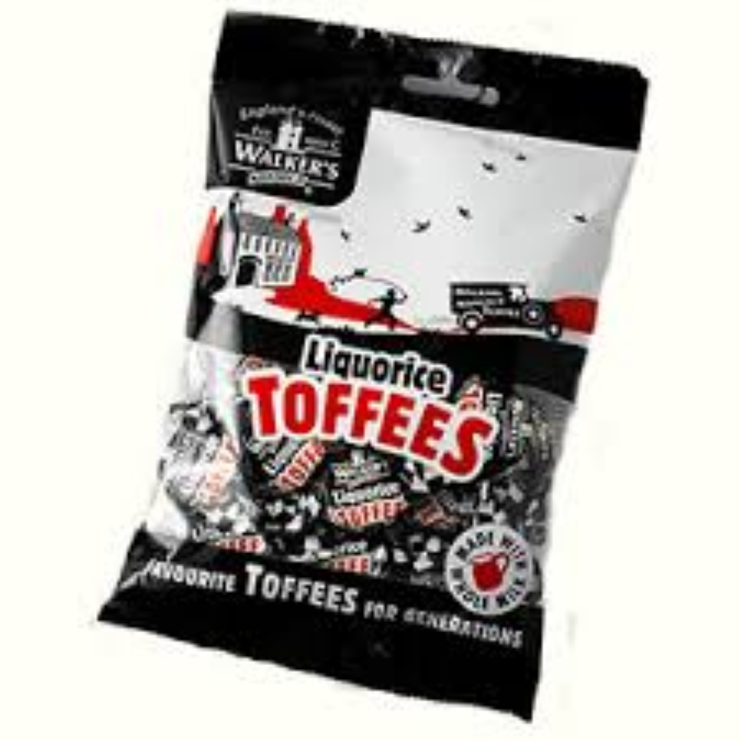 WALKERS LIQURICE TOFFEES BAG 150G
